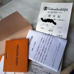 【他ルートで終了】未使用★ルイヴィトン★バンドー(スカーフ) モノグラム★ネイビー系★都内百貨店購入200%正規品★一式つき