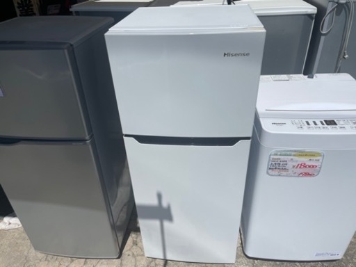 【リサイクルサービス八光】2018年製　ハイセンス　【右開き】120L 2ドアノンフロン冷蔵庫 HR-B1201