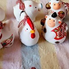 すみれ旅館の干支鈴入り焼き物コンプリートセット