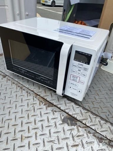 福岡市内配送無料　2021年 日立 単機能 電子レンジ 17L ヘルツフリー フラット庫内 ワンタッチ自動あたため インバーター制御 HMR-FT183 W ホワイト