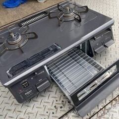 福岡市内配送無料　2021年 パロマ ガステーブル 水無し片面焼き 都市ガス(12A・13A) 左強火 IC-S87K-L