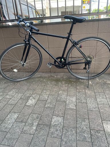 リサイクルショップどりーむ荒田店　No1248 自転車　クロスバイク　２８インチ　マットブラック　ギア切り替え付き♪