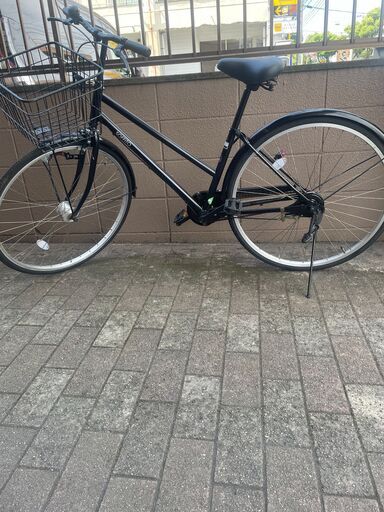 リサイクルショップどりーむ荒田店　No1248 自転車　シティサイクル　カゴ付き　乗りやすいフラットハンドル♪　LEDオートライト付き♪　通勤通学に♪