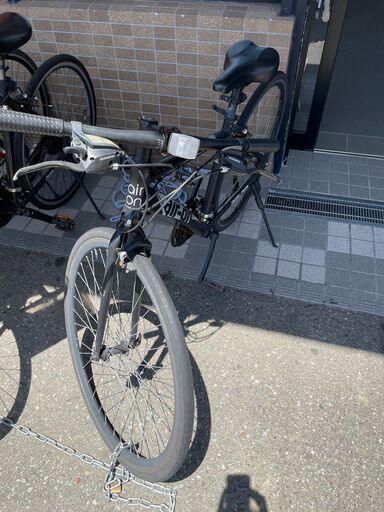 26インチ クロスバイク/ブラック/air-on 自転車