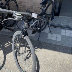 🚲26インチ クロスバイク/ブラック/air-on 自転車🚴