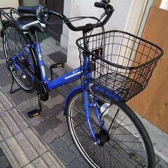 Avec Vent[アヴェックヴェント] KiLacle(キラクル)27吋 タウンサイクル 外装6段/LEDオート/ブルー