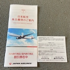 JAL　日本航空　株主優待　2025年11月30日まで　株式優待