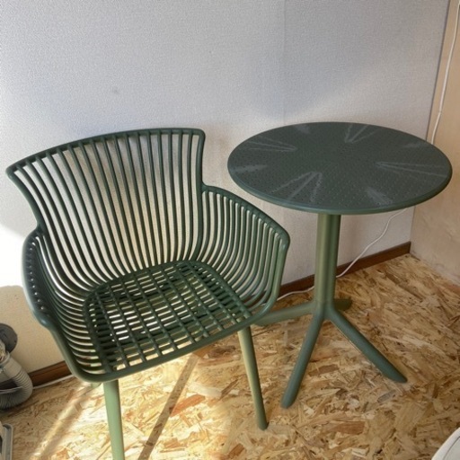 スイートデコレーション アウトドアチェアとテーブルのセット ガーデンチェア　家具 椅子 チェア