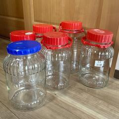 ガラス保存瓶6個（4リットル5個、5リットル1個）