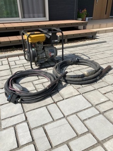 激安‼️高周波インバーター発電機❗️バイブレーター❗️実動❗️フレキ2本付‼️