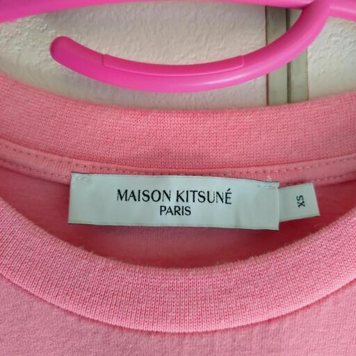 正規品 定価¥24200★Maison KITSUNE キツネ★カレッジ風Tシャツ★ユニセックス★メンズXS レディースM,L★新品同様 正規品 定価¥24200☆Maison KITSUNE キツネ☆カレッジ風Tシャツ☆ユニ
