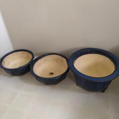 （Ｍ）3個　植木鉢　