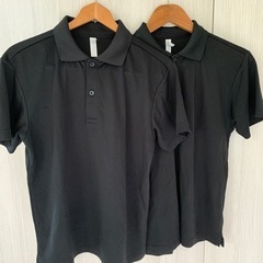 黒ポロシャツ２枚組（Ｓサイズ）