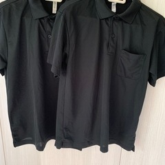 黒ポロシャツ２枚組（Ｍサイズ）