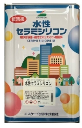 【新品】水性セラミシリコン（調色品）日塗工色　Ｎ−３５　１６Kg
