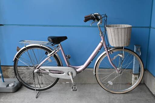 【完売御礼】整備済 ブリヂストン 超軽量24型内装3段ギア カルーサ 中古自転車 婦人車 ピンク色