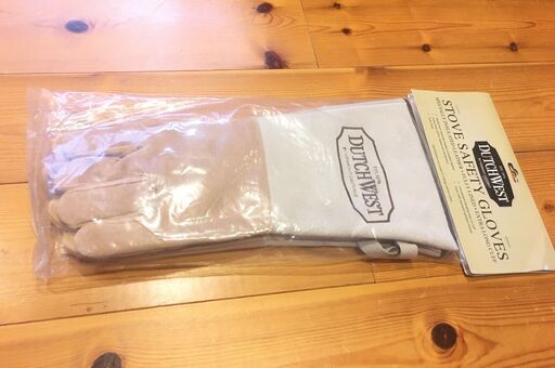 【新品未使用】Duchwest ツートンカラー　皮手袋　薪ストーブに！キャンプに！ ダッチウエスト　ファイヤーグローブ