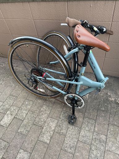 リサイクルショップどりーむ荒田店　No1250 自転車　クロスバイク　折りたたみ　ギア切り替え付き♪　CHARMEUR　シャムー　珍しい折りたたみクロスバイク　女性も乗れる♪ リサイクルショップどりーむ荒田店 No1250 自転車 クロスバイク