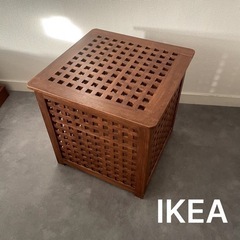 【5/29まで】IKEA/収納ができるサイドテーブル HOL ホ...