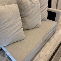 ※取引中【美品】ニトリ3人掛けソファ