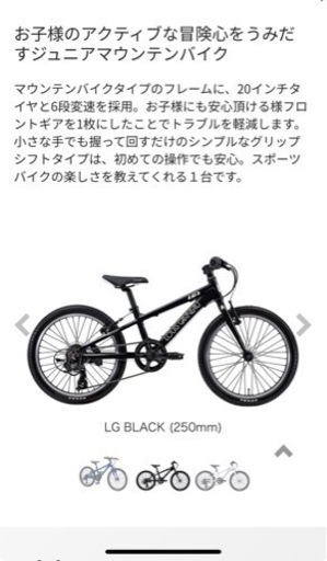 【持ち帰り限定】ジュニアマウンテンバイク