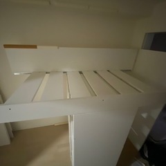 家具 デスク 収納付きロフトベッド