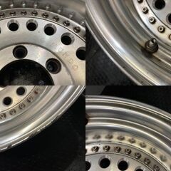 DAS BESTE AUF DER WELT CAMPEAO DO MUNDO 15インチ 4本 8J6HPCD139.7約-28 レンコンディッシュ 深リム 希少 78プラド等　(VHD425)