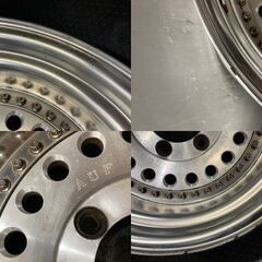 DAS BESTE AUF DER WELT CAMPEAO DO MUNDO 15インチ 4本 8J6HPCD139.7約-28 レンコンディッシュ 深リム 希少 78プラド等　(VHD425)