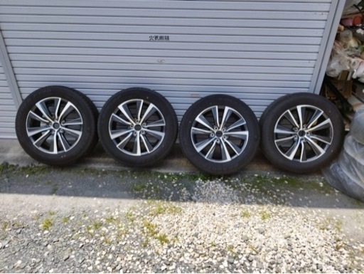 【納車前外し】80ハリアー純正18インチ タイヤ　ホイールGグレード