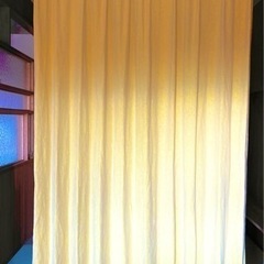 モモナチュラルリネン100%カーテン200×223,150×238 /2セット