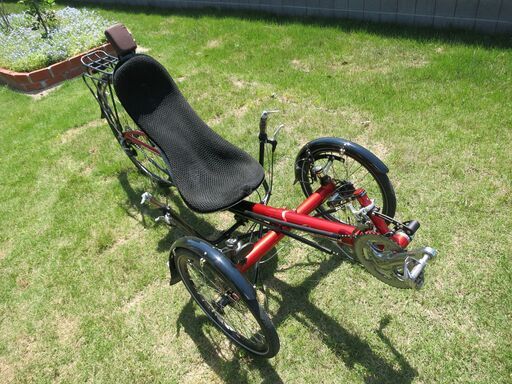 ★PERFORMER TRIKE-F リカンベントトライク 折畳み 30段変速 リア700C化など改造多数 IBERAバッグ付き/そのままツーリング可能★