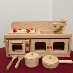【5/20出品終了】子供用木製キッチン　Wooden toys