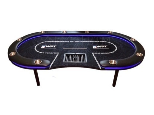 Amazon.co.jp: W&Berry LEDポーカーテーブル ドリンクホルダー付 