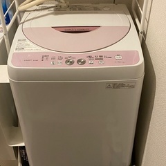 シャープ 洗濯機 4.5キロ ランドリーラックセット