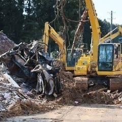 石川県被災地　解体工事