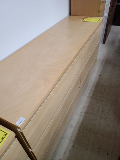 J4736　IKEA　イケア　３段チェスト　マルム　ホワイトステインオーク材突き板　クリーニング済　【リユースのサカイ柏店】