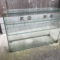 昭和薬局ガラスケース /レトロ陳列棚店頭用非売品