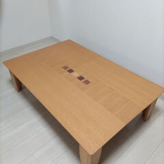 【ネット決済】大テーブル　120×80　高さ34　足折りたたみ可能