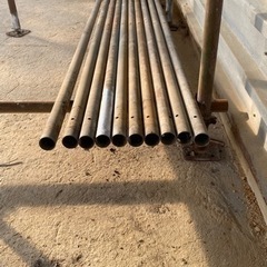 単管パイプ　3メートル　48.6㎜　厚さ2.4㎜　中古品