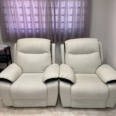 【定価55,000円×2台】電動リクライニングソファー 1人掛け バラ売り可