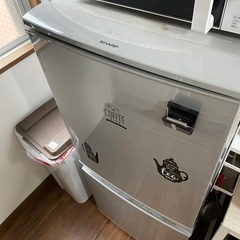 Panasonic冷蔵庫2ドア(グレー)、HAIER洗濯機5.5kg