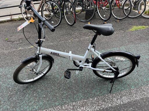 リサイクルショップどりーむ天保山店　No1176　自転車　折り畳み自転車　白色　美品