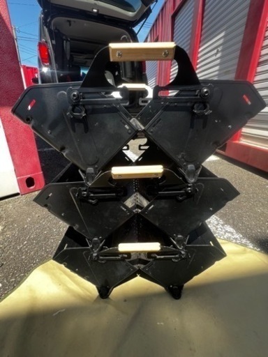スノーピーク シェルコン25　3個セット【自作ブラック塗装】シェルフコンテナ 25×3個セット