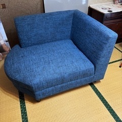 今週特別別タイムセール◆コーナーソファー(綺麗な青色)◆