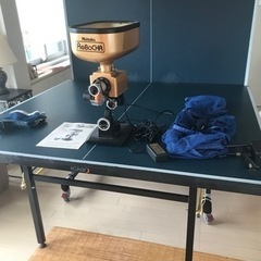 IGNIO 卓球台国際規格サイズいg-2PG0026とロボッチャNT-3017