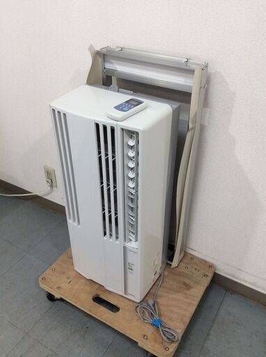 （5/30受渡済）JT8809【CORONA/コロナ 窓用エアコン6畳】美品 2022年製 CW-1622R 冷房専用 クーラー ウインドエアコン