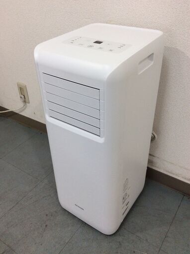 （9/12受渡済）JT7880【IRISOHYAMA/アイリスオーヤマ 移動式クーラー】美品 2022年製 IPA-2203G 冷房 除湿 送風 床置き 付属品なし