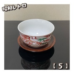 昭和レトロ　湯呑み&コースター　5セット（5）