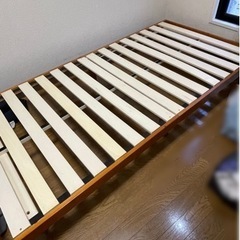f●■シングルベッドすのこフレーム・木製フレーム【幅98×長さ2...