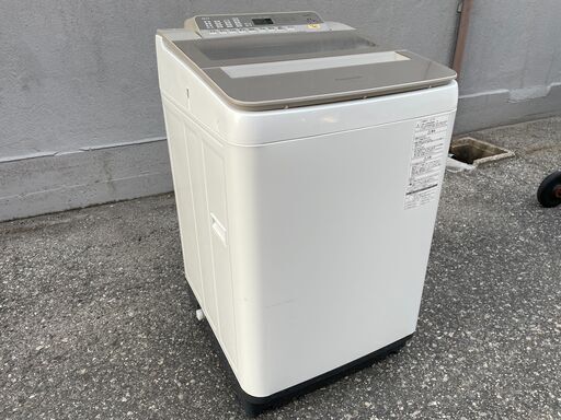 ★動作〇 清掃済 保証有★ 洗濯機 Panasonic NA-FA80H5 毛布も洗える大型 8L 送風乾燥 599×1012×610mm 2017年製 全自動洗濯機